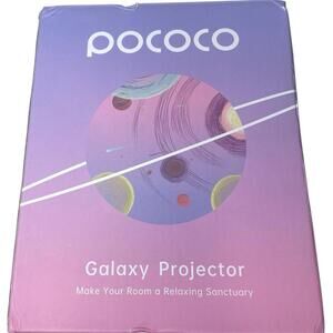 POCOCO Galaxy Star Projector for Bedroom with Replaceable Optical Film Discs NEW